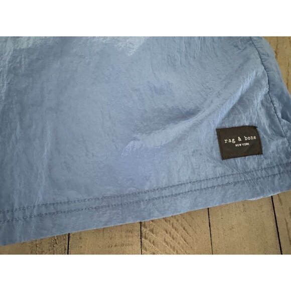 RAG & BONE Barton Nylon Drawstring Shorts In Blue XL - Picture 3 of 4